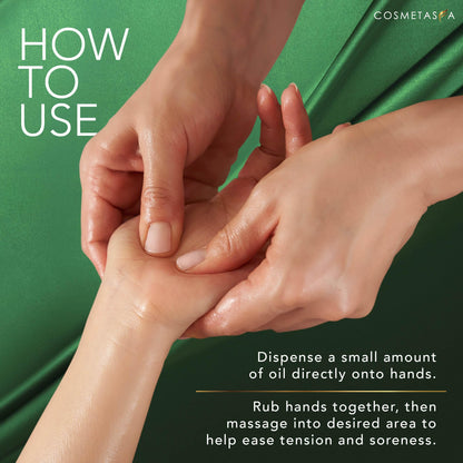 Cosmetasa Sore Muscle Massage Oil 8.8 oz – Arnica, Peppermint & Lavender