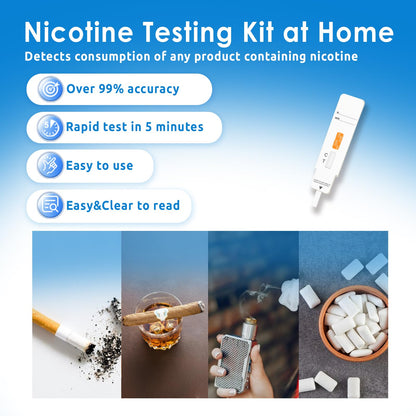 10 Pack Nicotine Testing Kit: Cotinine Urine Test at Home – Instant, Accurate & Easy to Use