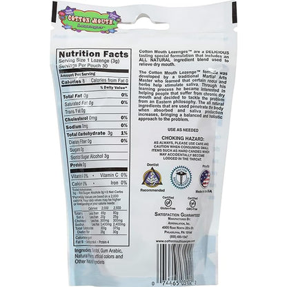 Cotton Mouth Lozenges - Dry Mouth Relief Fruit Mix (2 x 3.3oz Bags) – Sugar Free & Gluten Free
