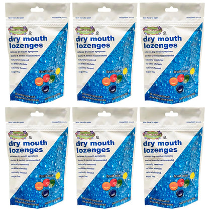 Cotton Mouth Lozenges Fruit Mix – 3.3oz Bag (6 Bags) | Dry Mouth Relief, Sugar Free & Gluten Free
