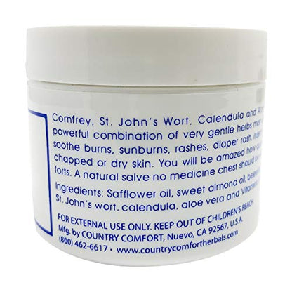 Country Comfort Herbal Savvy Comfrey Aloe Vera – 2 oz Salve