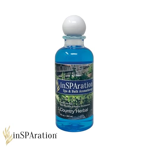 inSPAration Spa & Bath Aromatherapy 113X - 9 oz Country Herbal Blue