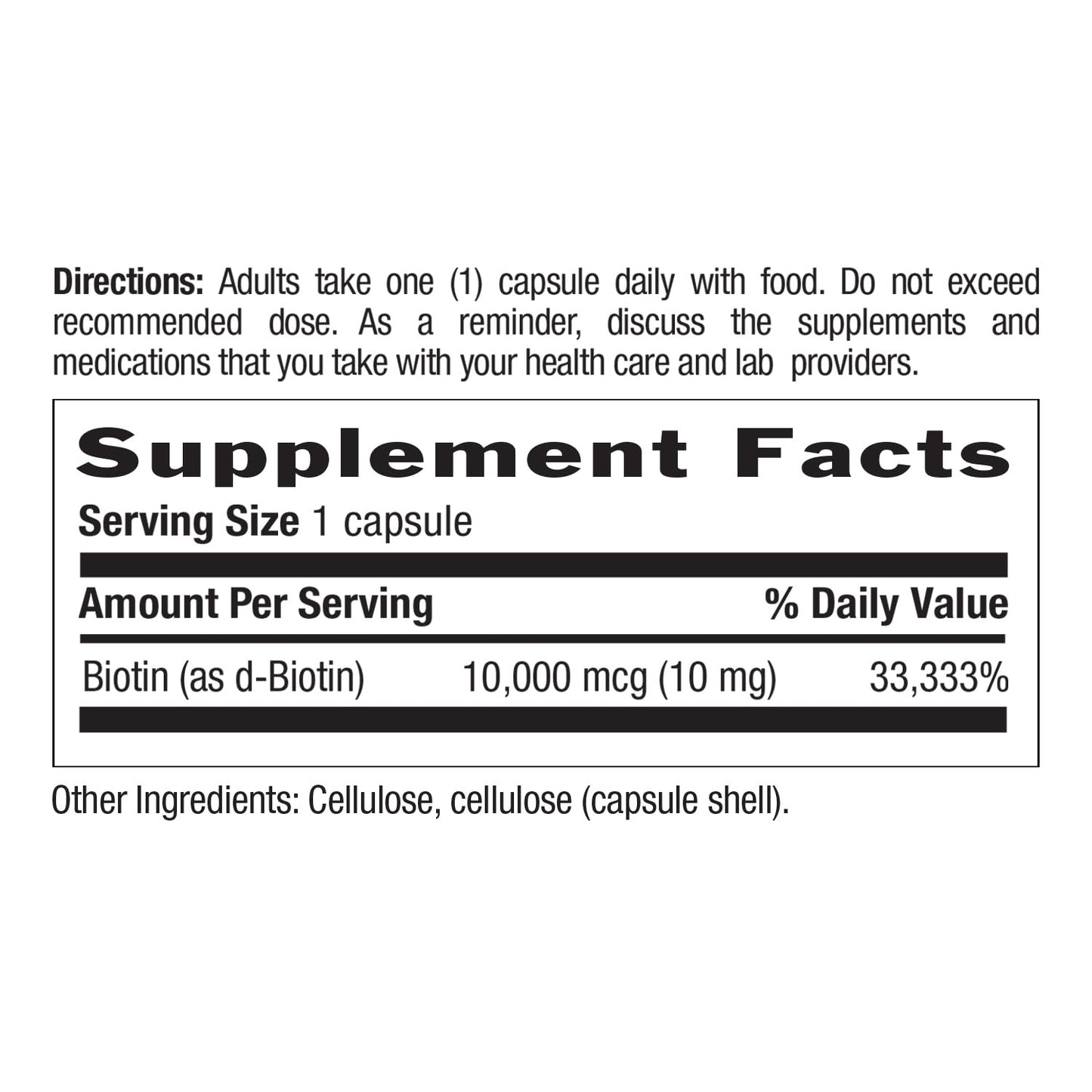 Country Life Biotin 10,000 mcg – Gluten Free, Hair, Skin & Nails – 60 Count