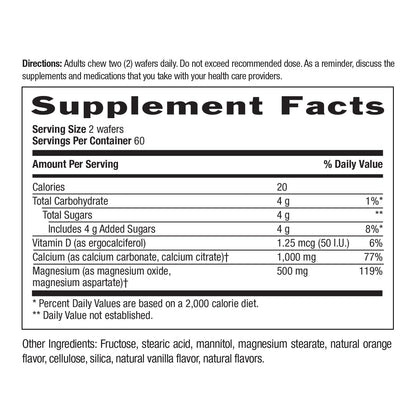Country Life Cal-Snack Calcium Magnesium with Vitamin D – Dairy-Free, Gluten Free, Vegan
