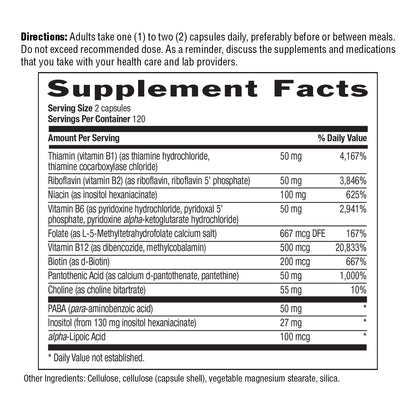 Country Life Coenzyme B-Complex Vitamin | Daily Energy & Metabolism Support | 240 ct
