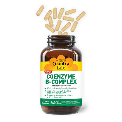 Country Life Coenzyme B-Complex Vitamin | Daily Energy & Metabolism Support | 240 ct