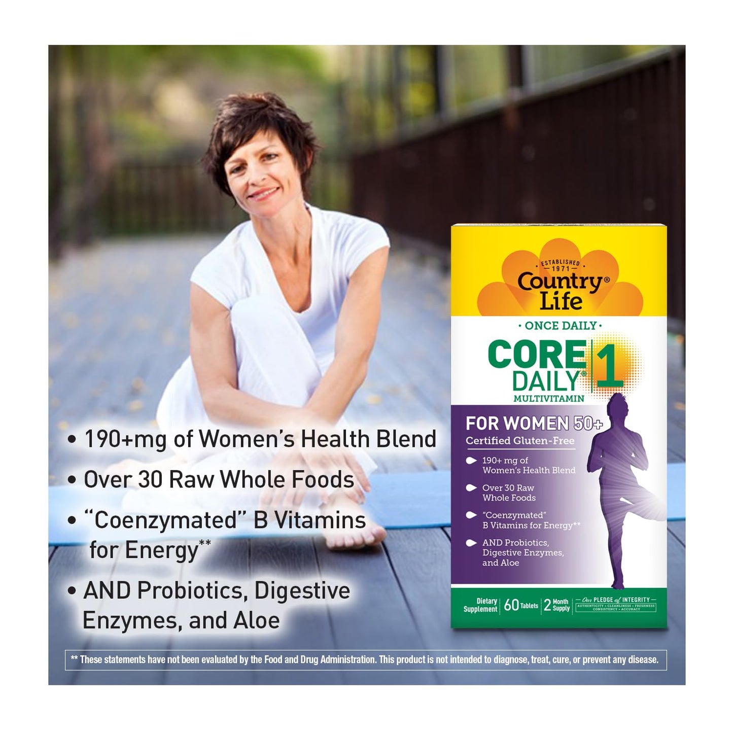 Country Life CORE Daily-1 for Women 50+ Multivitamin | Complete Daily Nutrition