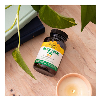 Country Life Daily Total One Iron-Free Multivitamin | 60 Vegan Capsules