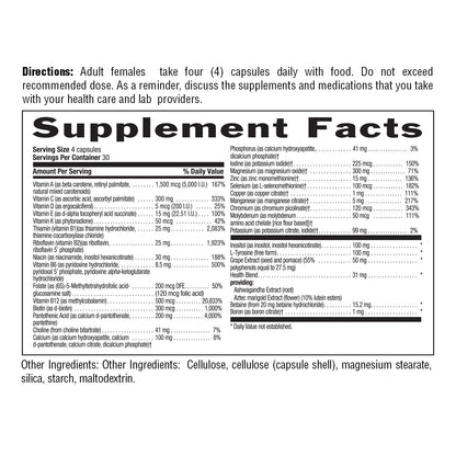 Country Life Max for Women - Iron-Free Multivitamin and Mineral Complex | 120 Vegan Capsules