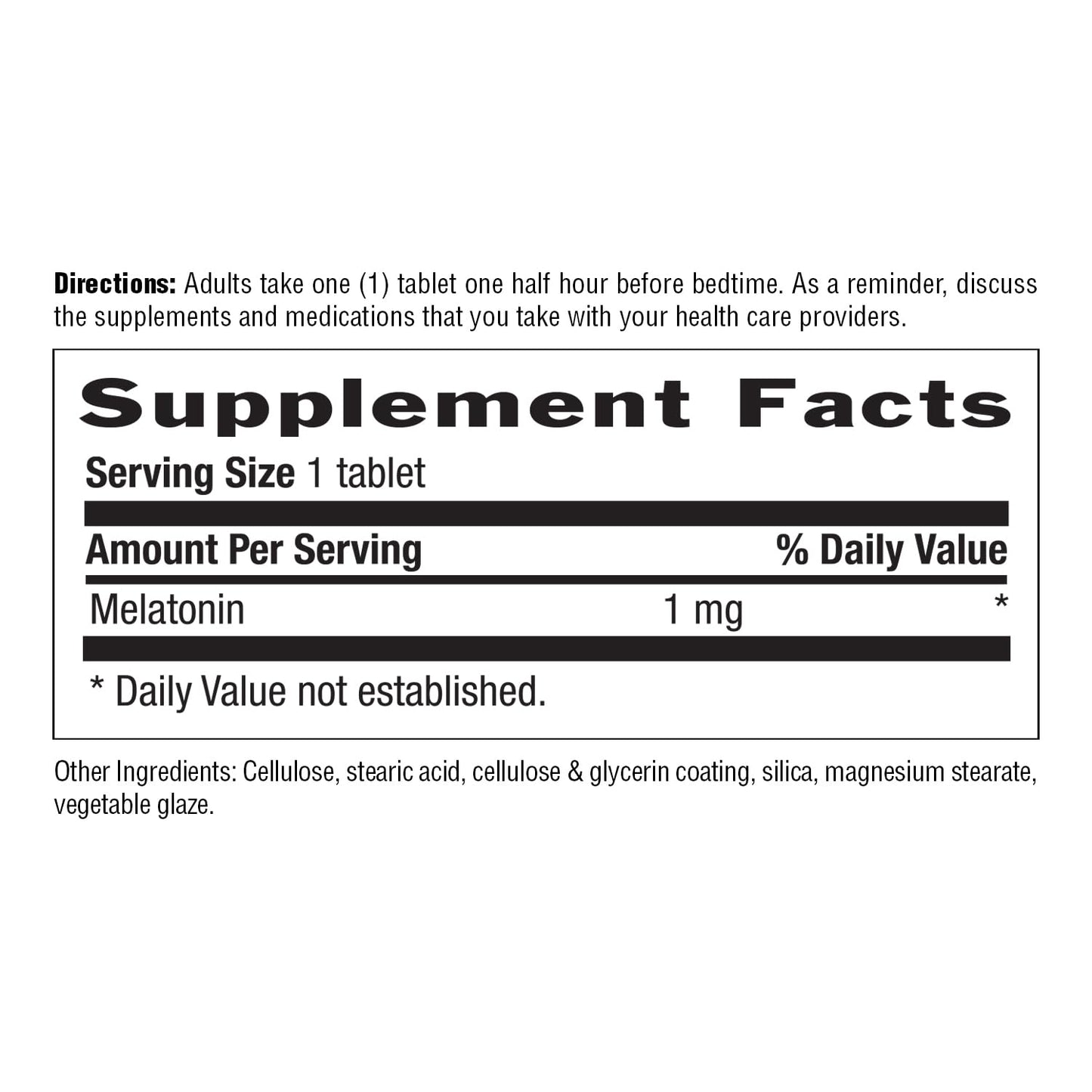 Country Life Melatonin Sleep Aid 1mg - Non-GMO, Gluten-Free, Vegan | Rapid-Release