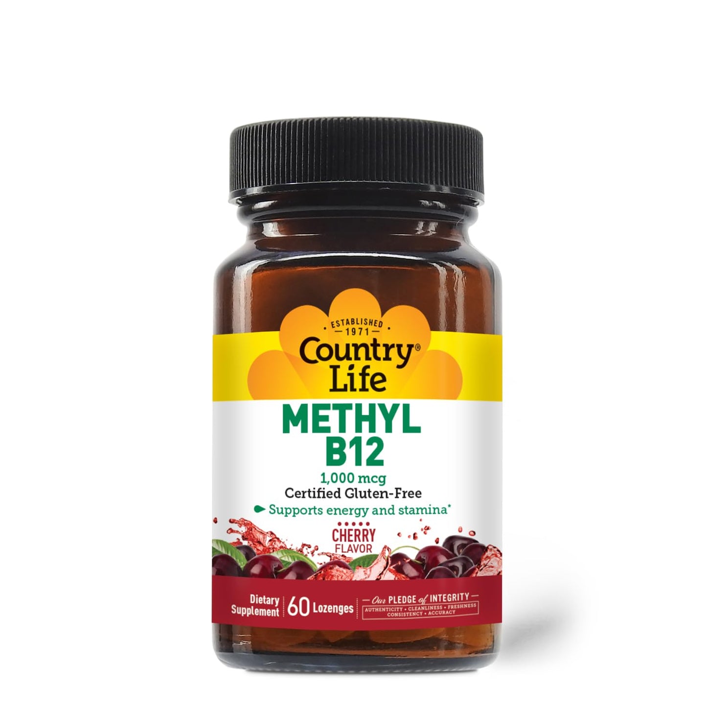 Country Life Methyl B-12 Capsules 1000 mcg - 60 Count