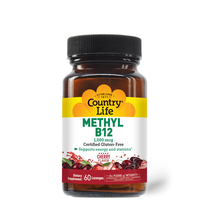 Country Life Methyl B-12 Capsules 1000 mcg - 60 Count