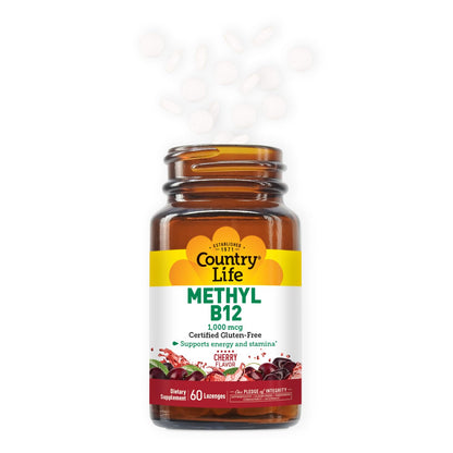 Country Life Methyl B-12 Capsules 1000 mcg - 60 Count