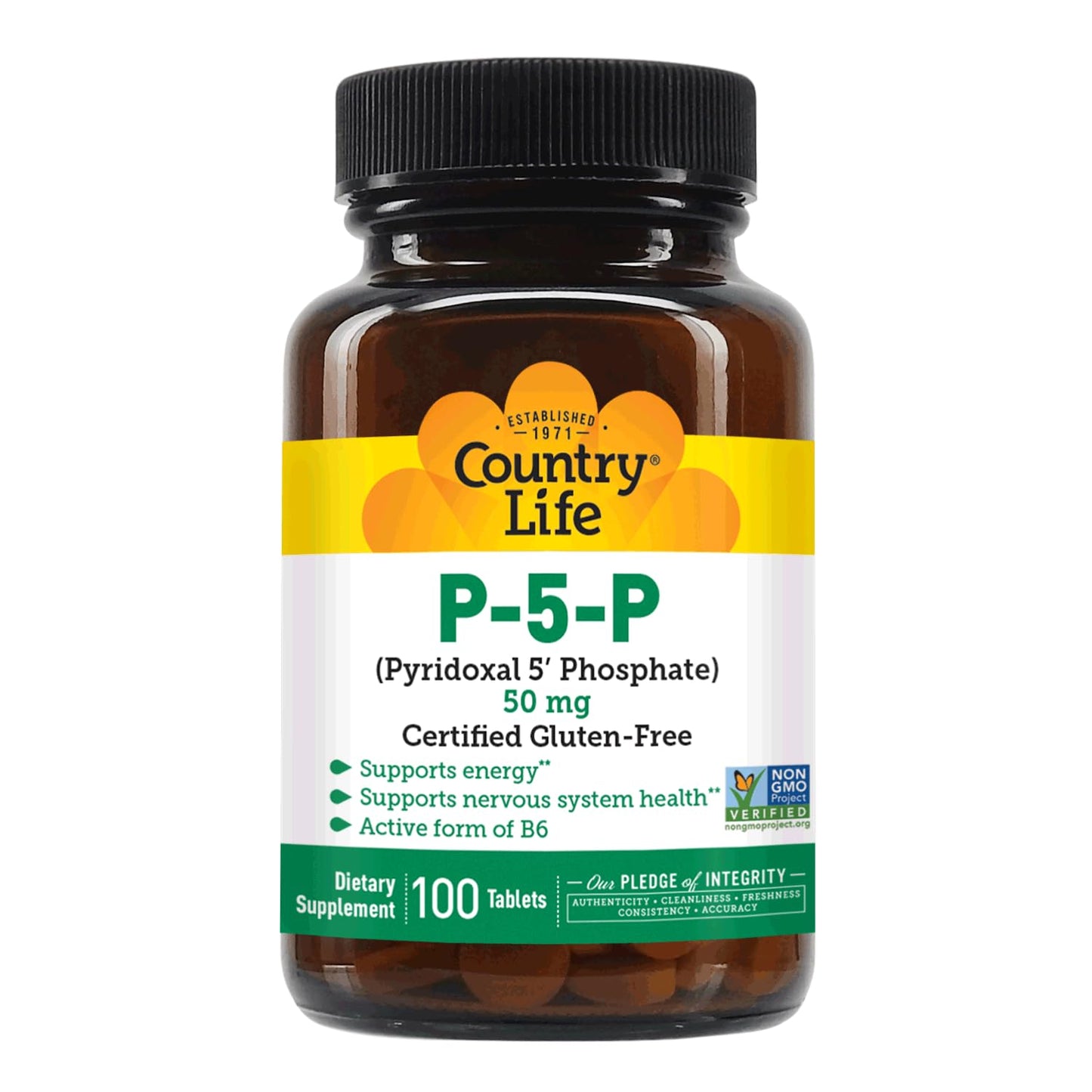 Country Life P-5-P Vitamin B6 – Bioavailable B6 (P-5-P) for Energy