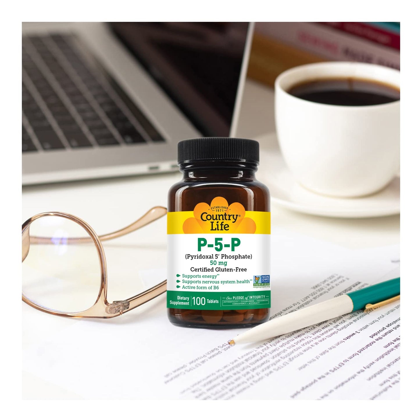 Country Life P-5-P Vitamin B6 – Bioavailable B6 (P-5-P) for Energy