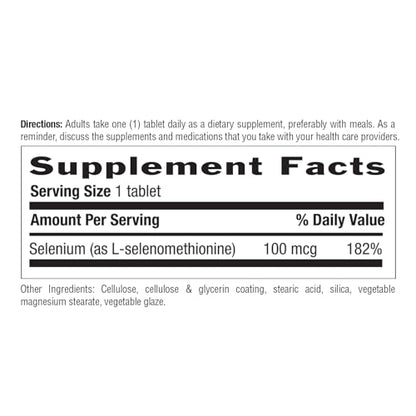 Country Life Selenium 100 mcg - Yeast Free, Gluten Free, Vegan, Halal (Pack of 2)