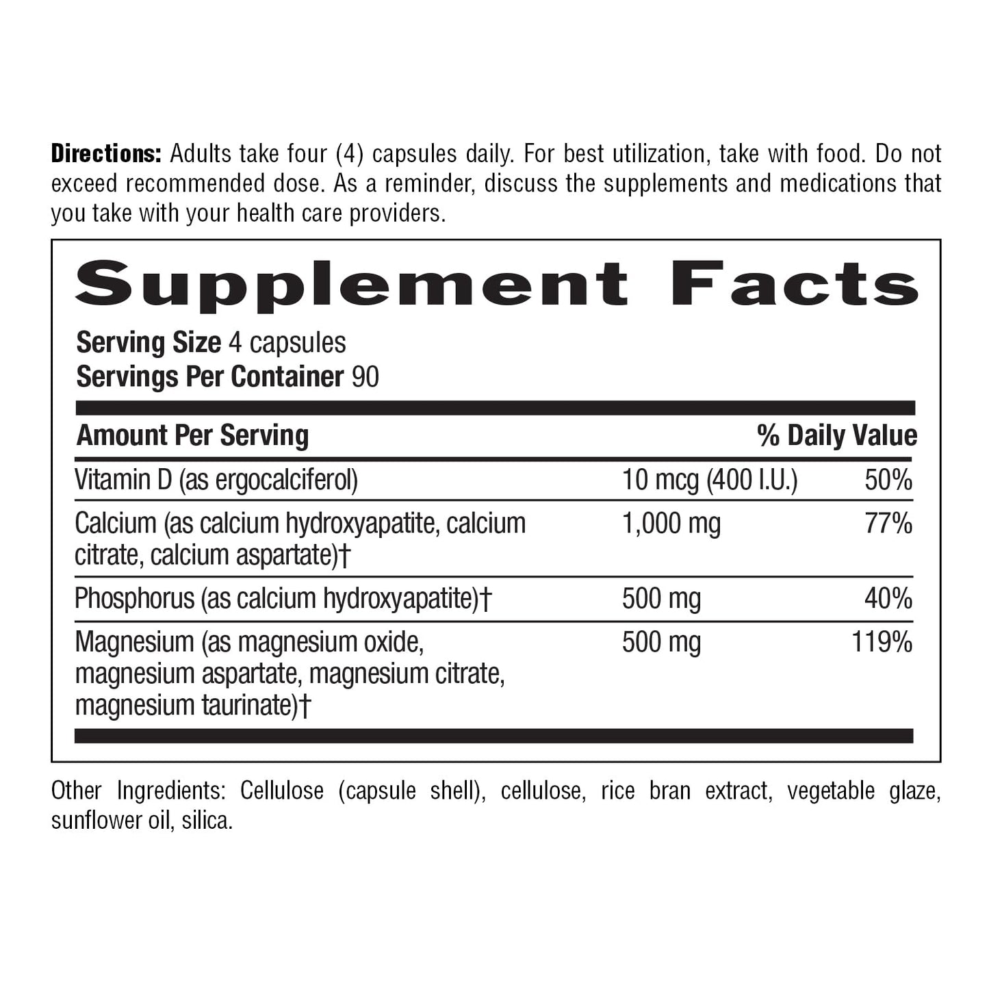 Country Life Target-Mins Calcium Magnesium with Vitamin D – 360 Vegan Capsules