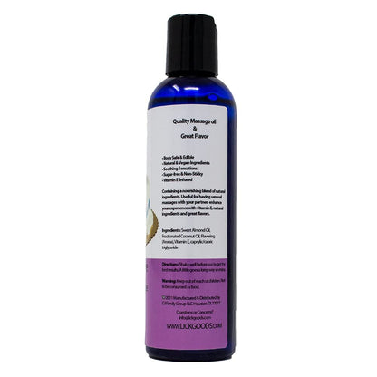 Birthday Cake Flavored Massage Oil – 4 oz | Aromatherapy Vitamin E Skin Moisturizing Oil