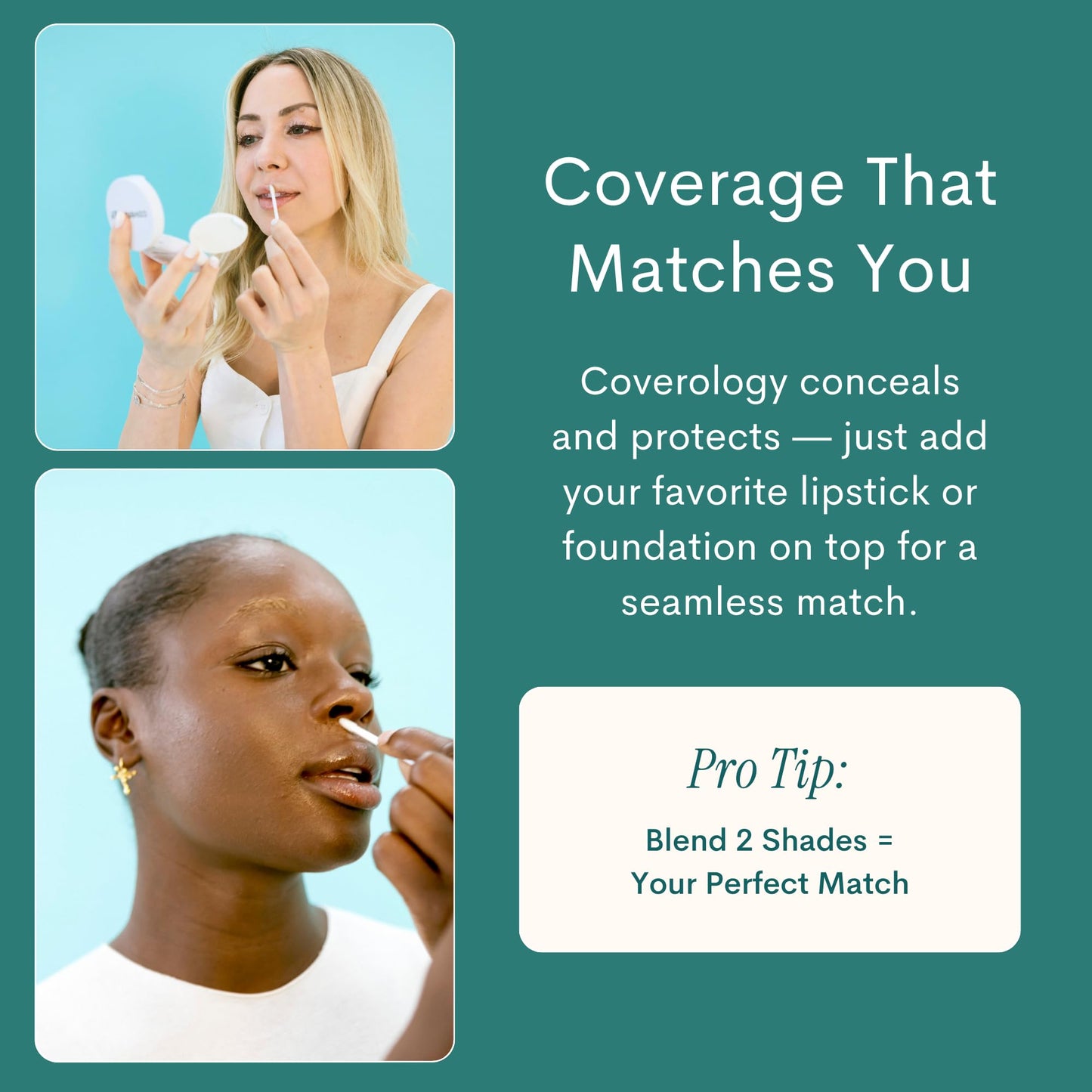 Coverology Cold Sore Treatment & Concealer – Full Coverage Cold Sore Cover-Up