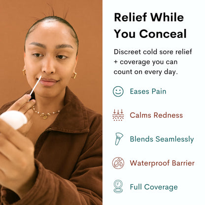 Coverology Cold Sore Treatment & Concealer – Full Coverage Cold Sore Cover-Up
