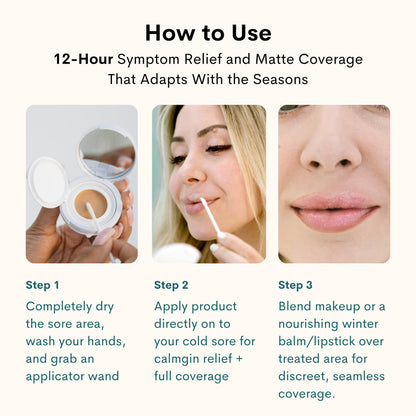 Coverology Cold Sore Treatment & Concealer – Full Coverage Cold Sore Cover-Up
