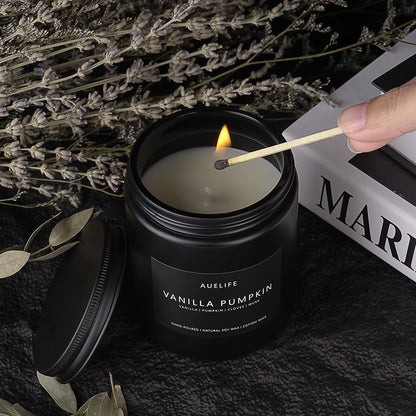 Fall Candle | Vanilla Pumpkin Scented Candle – 7 oz | Autumn Aromatherapy Gifts