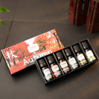 Autumn Essential Oils for Diffusers - CAKKI 6x10ml Fragrance Oils