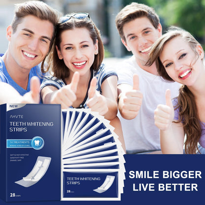 COZYTIMES Teeth Whitening Strips - Enamel Safe for Sensitive Teeth | 28 Strips (14 Treatments)