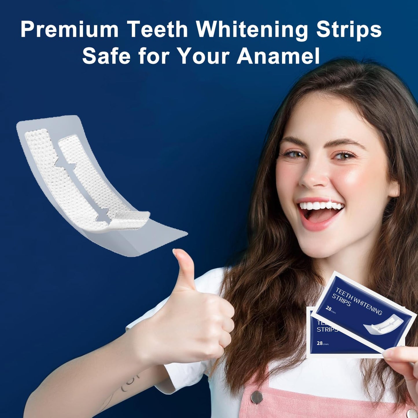 COZYTIMES Teeth Whitening Strips - Enamel Safe for Sensitive Teeth | 28 Strips (14 Treatments)