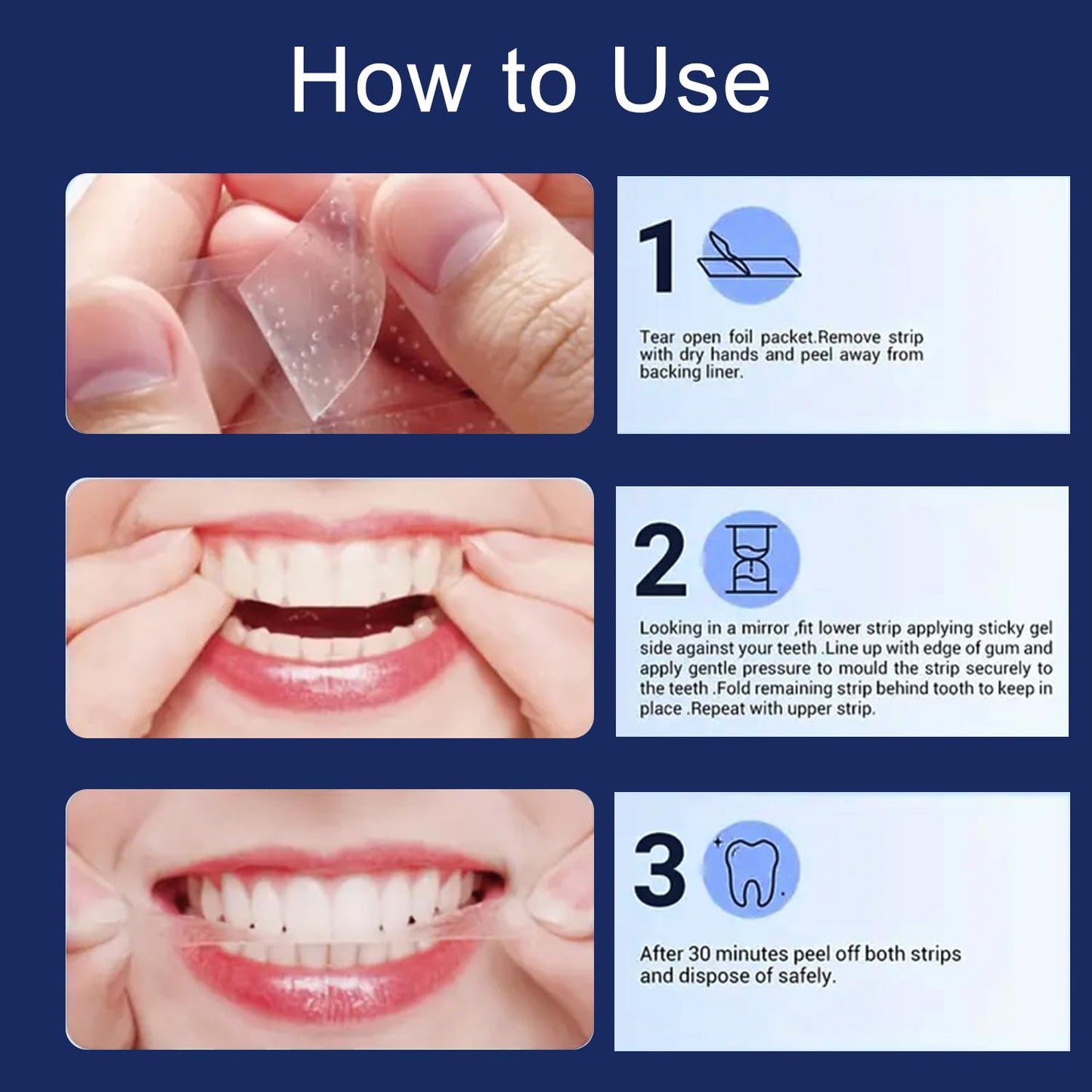 COZYTIMES Teeth Whitening Strips - Enamel Safe for Sensitive Teeth | 28 Strips (14 Treatments)