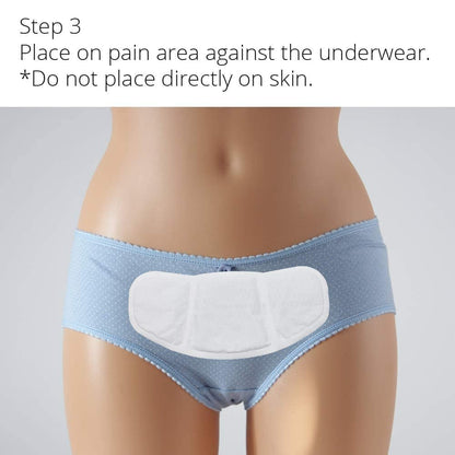CrampCareH 5-Patch PMS Heat Patch with Wide Wings – FDA-Registered