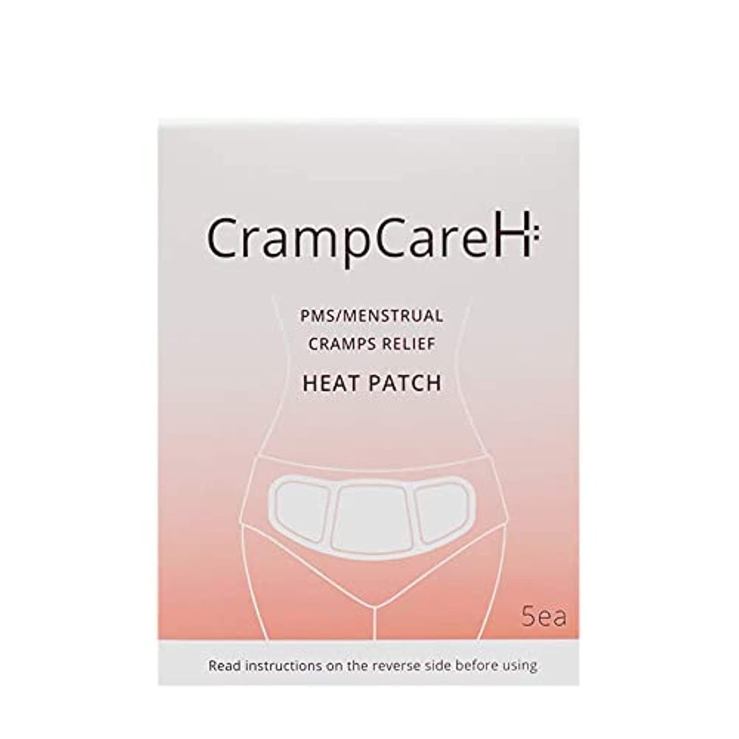 CrampCareH 5-Patch PMS Heat Patch with Wide Wings – FDA-Registered