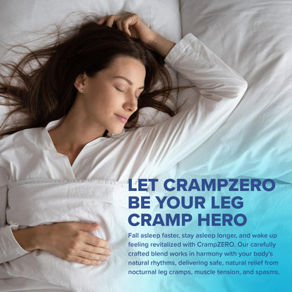 CrampZero Magnesium for Leg Cramps at Night – 60 Capsules