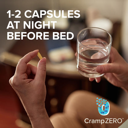CrampZero Magnesium for Leg Cramps at Night – 60 Capsules