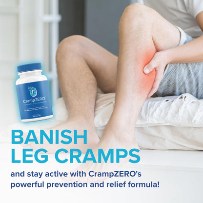 CrampZero Magnesium for Leg Cramps at Night – 60 Capsules