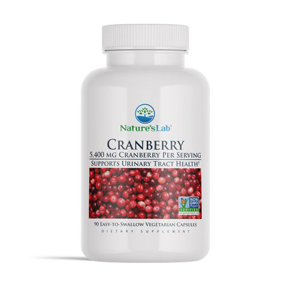 Nature's Lab Cranberry 5400mg – 90 Vegan Capsules – UTI Support, Gluten Free, Non-GMO