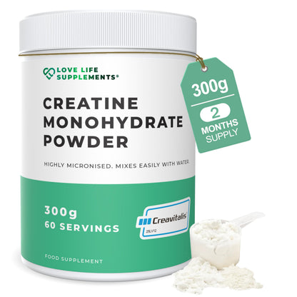 Love Life Supplements Creapure® Creatine Monohydrate – 150 Capsules, 1 g per Capsule | Muscle & Strength