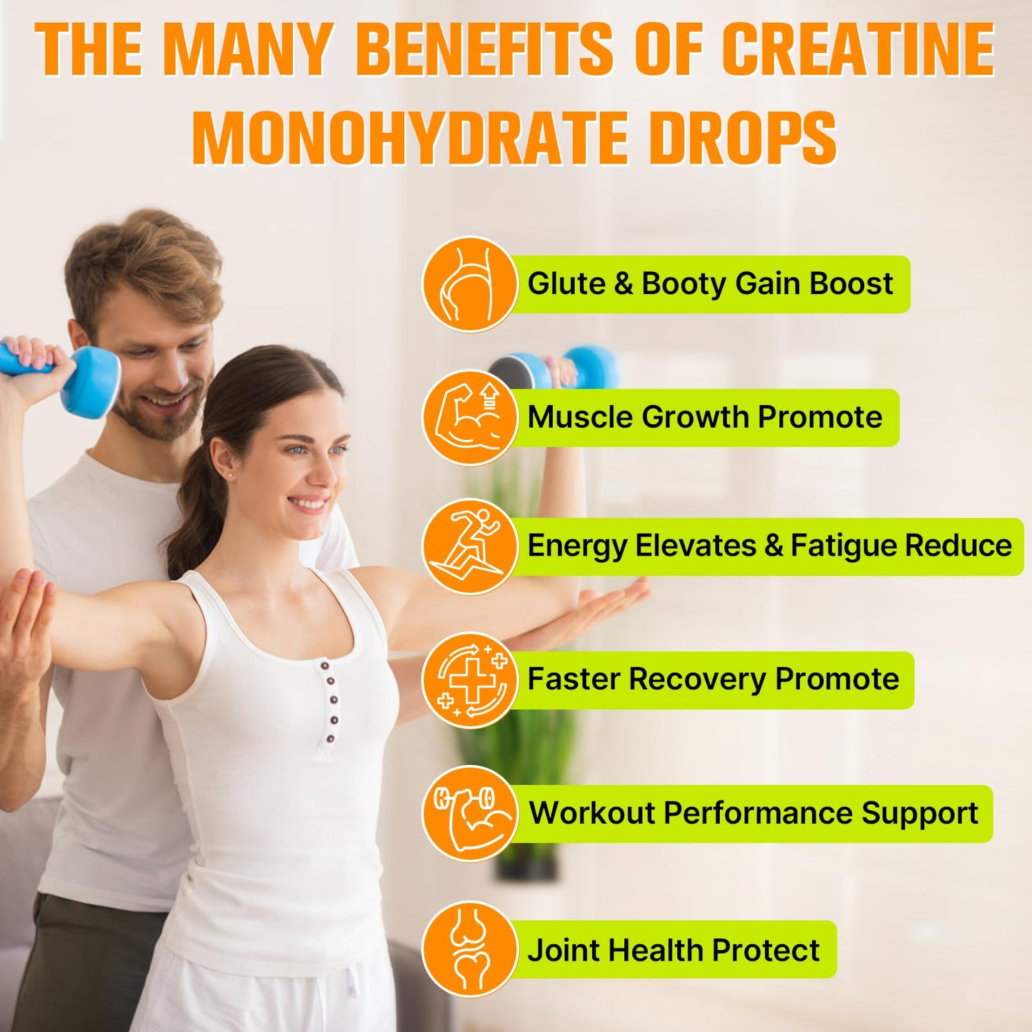 Creatine Monohydrate Liquid HCl – 120 ml Lemon for Women & Men