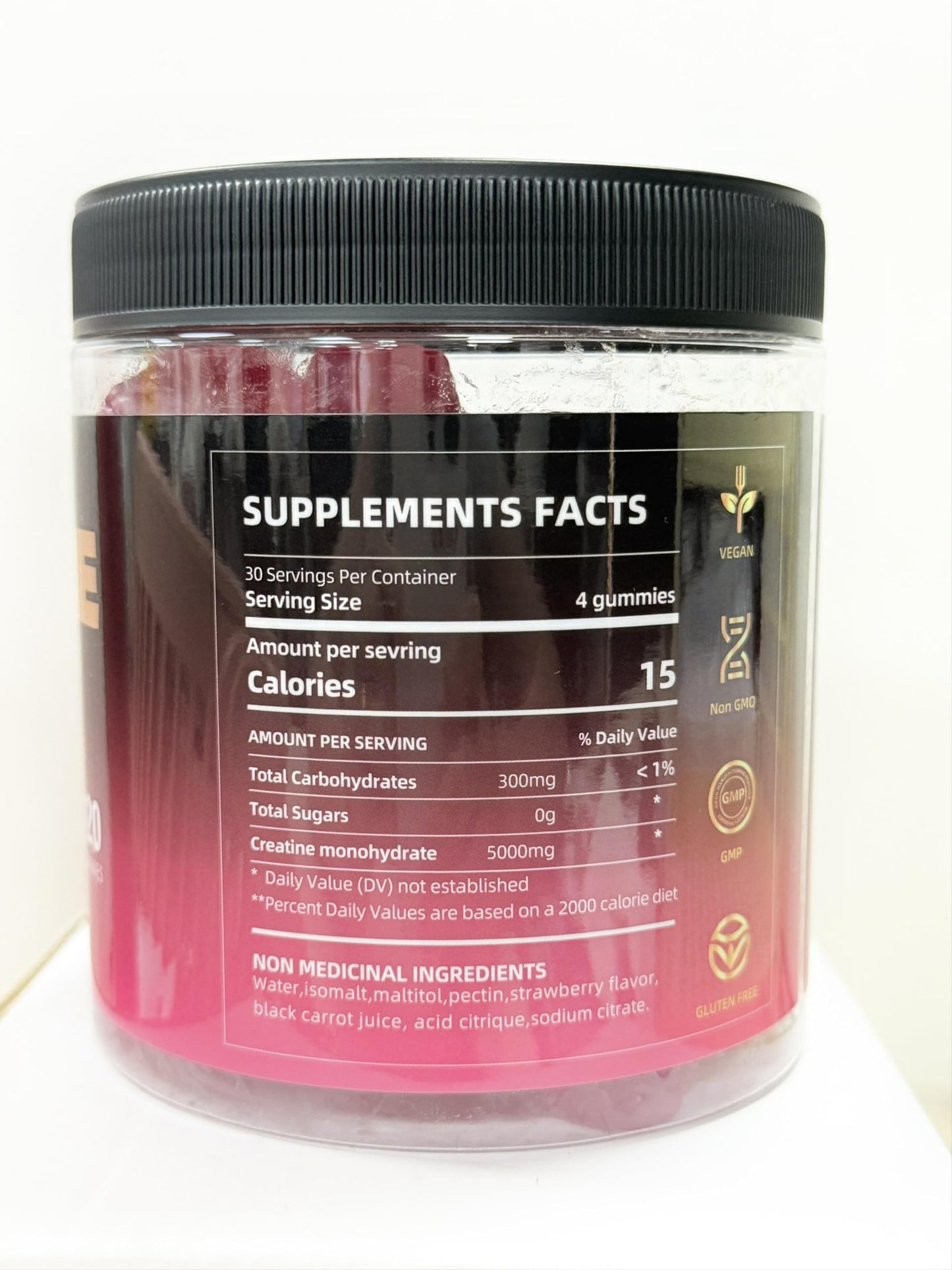 Creatine HCL Gummies for Men & Women – Sugar-Free, 120 Gummies