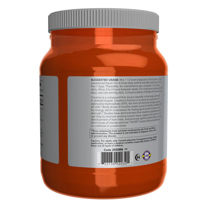 NOW Foods Creatine Monohydrate Powder – Mass Building & Energy Production, 2.2 lb