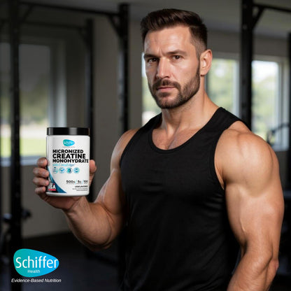Creatine Monohydrate Powder 500g – 100 Servings, Unflavored (5g/serving) – Pure Micronized Creatine
