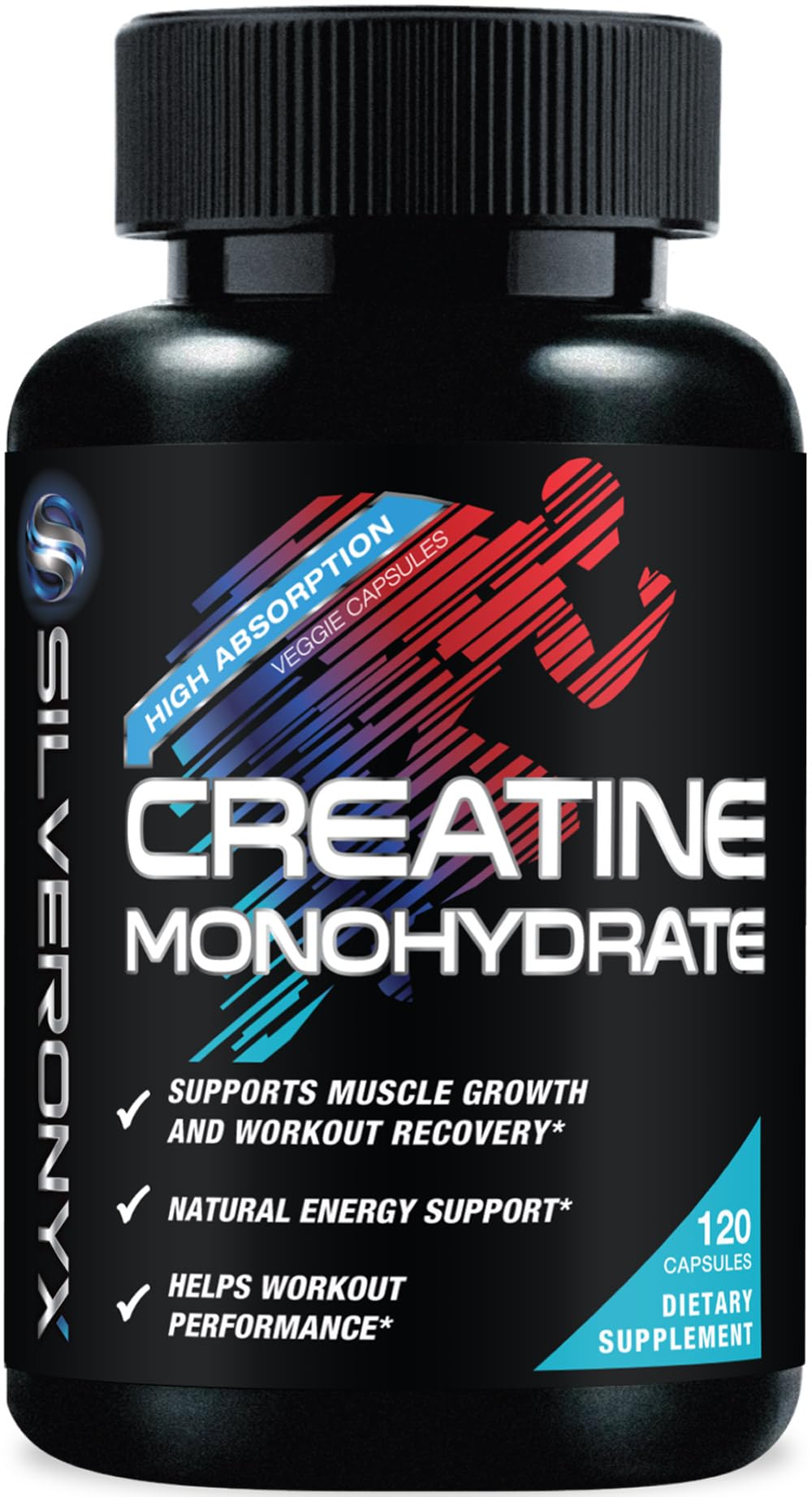 Creatine Monohydrate Capsules 3000mg – Micronized, Fast-Absorbing | 120 Caps