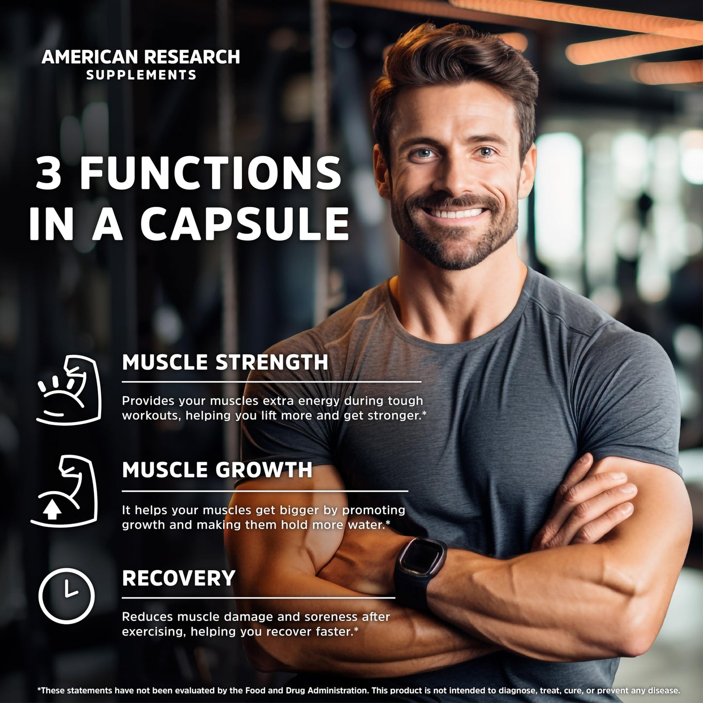 Creatine Monohydrate Capsules 5G – 60 Servings, 240 Capsules | Vegan