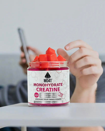 Creatine Monohydrate Gummies 5000 mg – Sugar Free, Strawberry Flavor