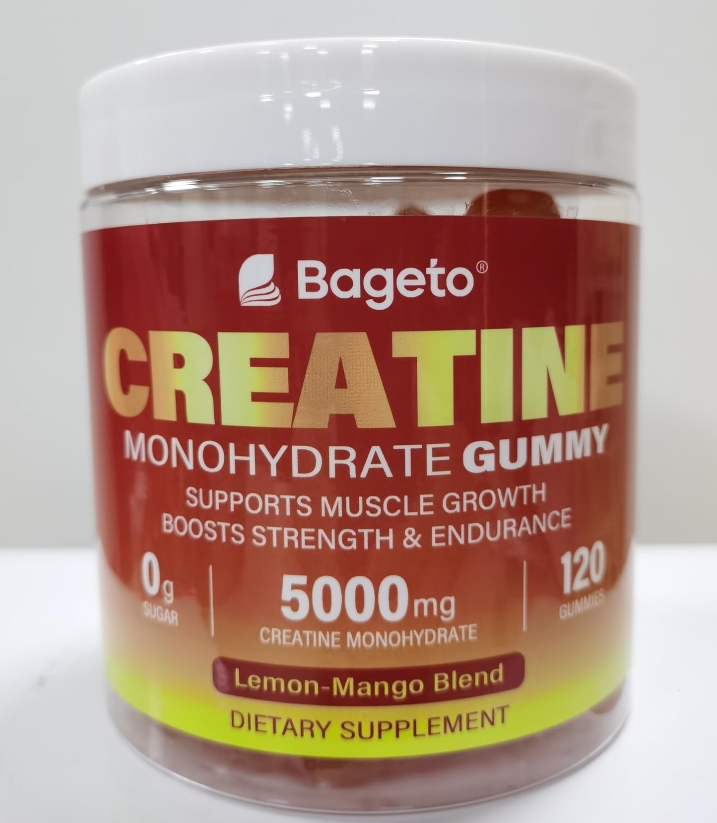Creatine Monohydrate Gummies 5000mg – 120 Count for Muscle Growth & Recovery