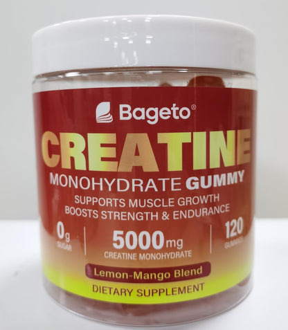 Creatine Monohydrate Gummies 5000mg – 120 Count for Muscle Growth & Recovery