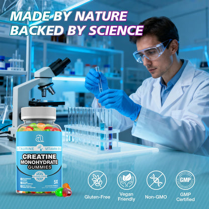 Creatine Monohydrate Gummies 5g for Men & Women – 2 Pack