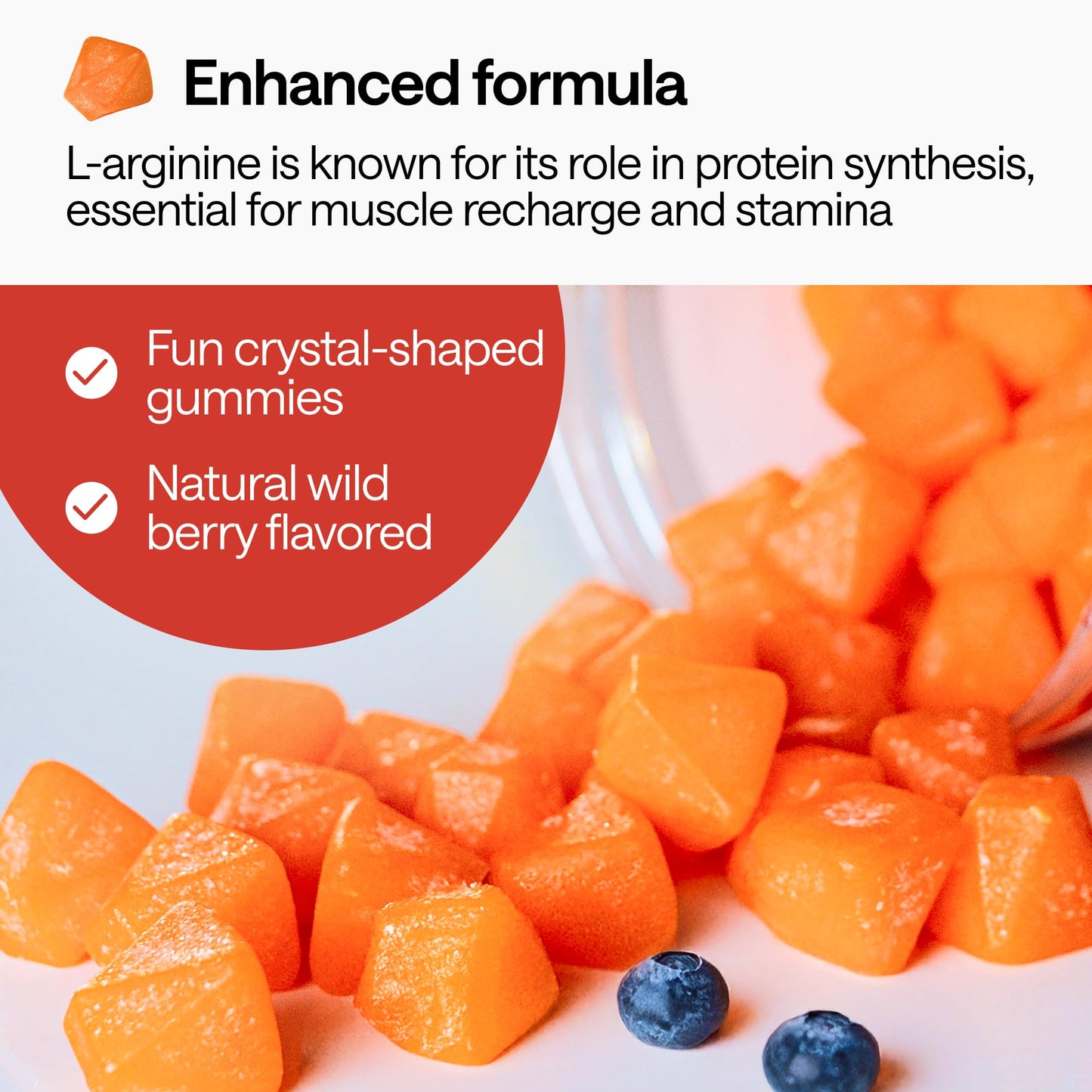 Creatine Monohydrate Gummies 5g – 5X Energy with B12, B6 & L-Arginine | Build Muscle & Strength – 120 Count