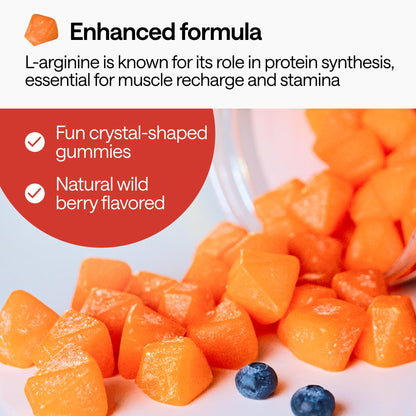 Creatine Monohydrate Gummies 5g – 5X Energy with B12, B6 & L-Arginine | Build Muscle & Strength – 120 Count