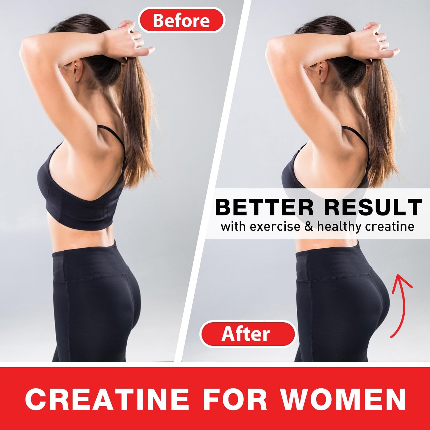 Creatine Monohydrate Gummies – Berry Pre-Workout for Men & Women, Taurine & B12, 60 Count